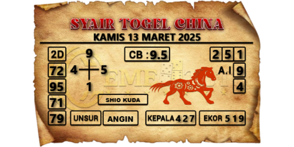 syair togel china cemetoto