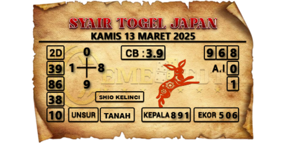 syair togel japan cemetoto